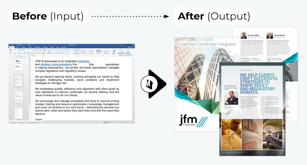 JFMAA Brochure Design - JFM & Associates